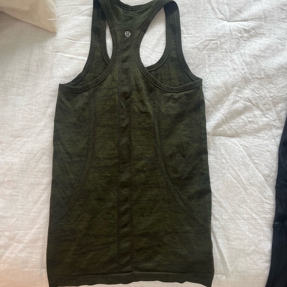 Lululemom Dark Green Racerback Tank